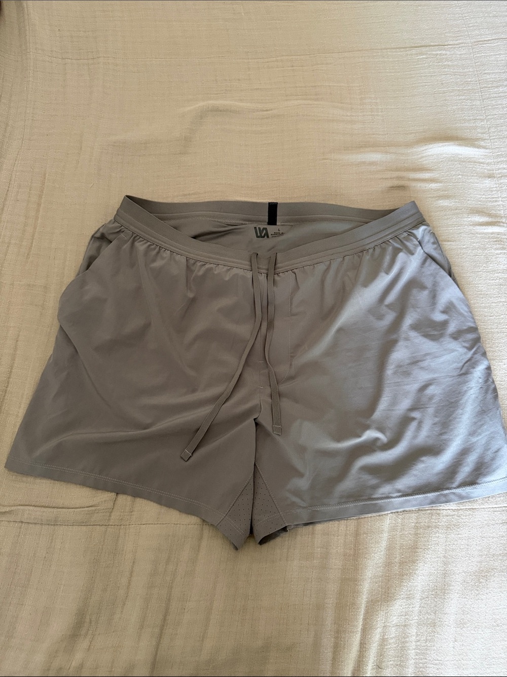 VRST Men's 5” Athletic Shorts - Light Gray